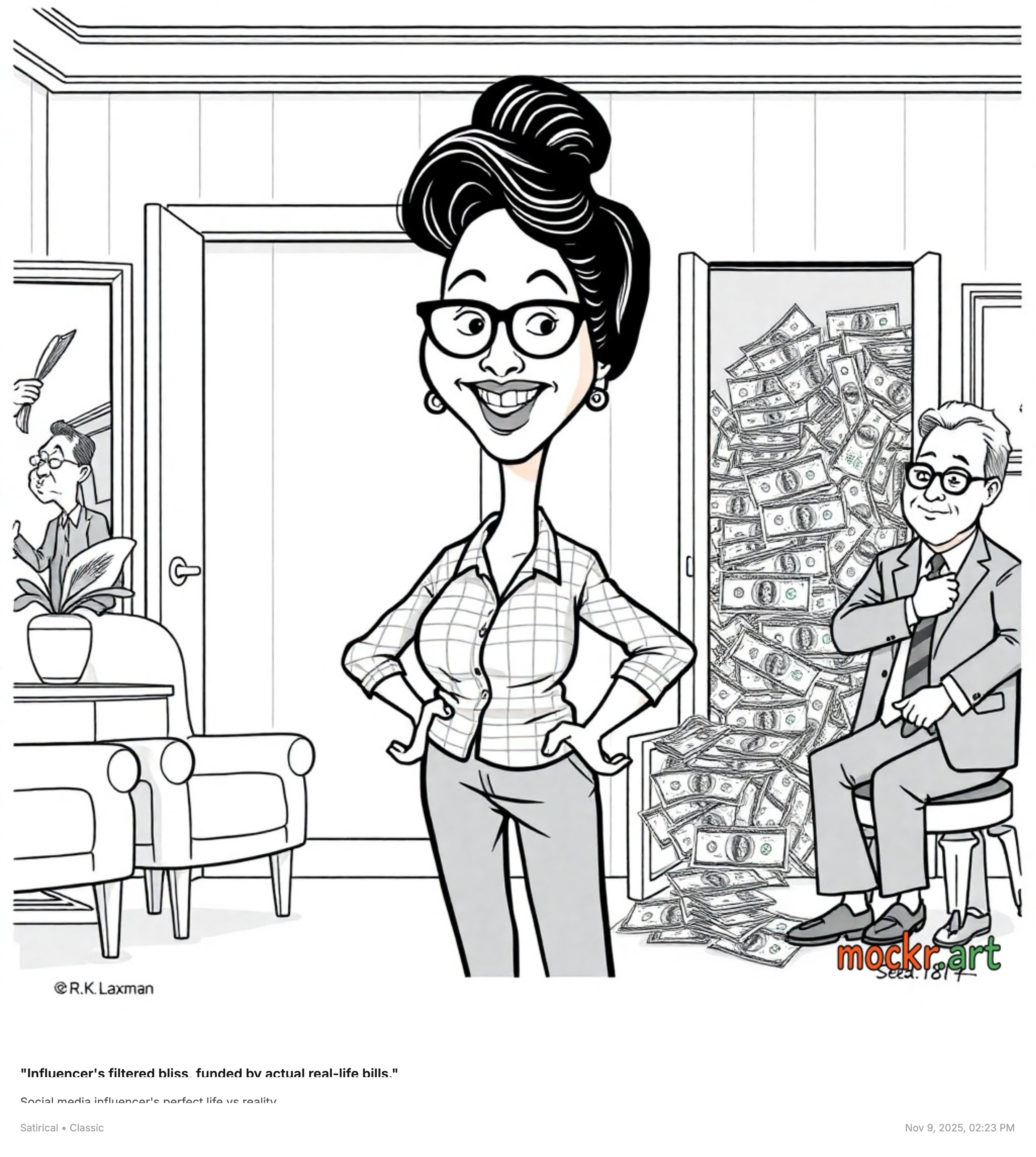 Social satire example: Influencer Culture